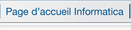 Page d’accueil Informatica